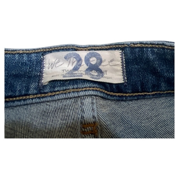 Free People We The Free Jeans size 28 Style 380025 high rise button fly inseam26 - Picture 3 of 5